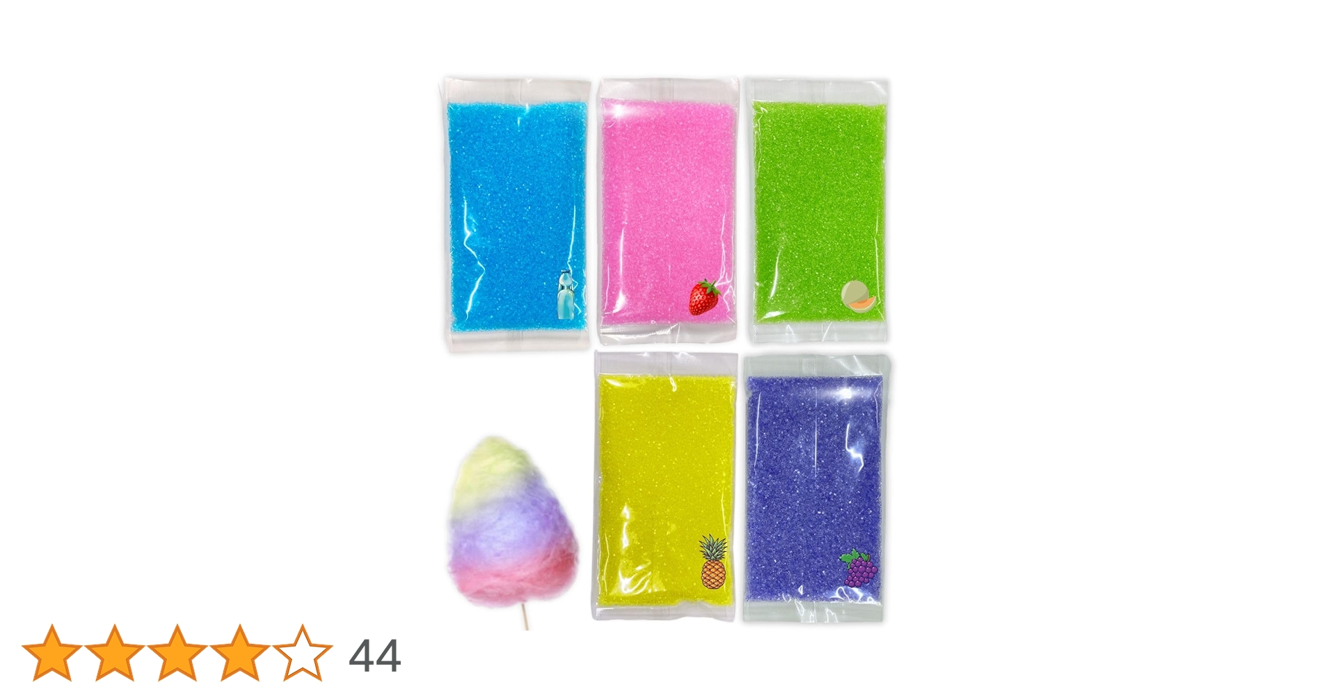 Amazon.co.jp: わたあめ ザラメ 綿菓子用 200g×5色 味付き